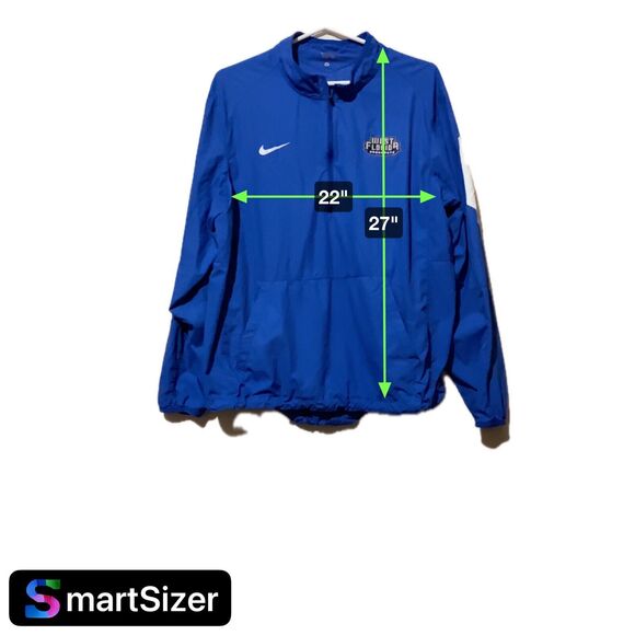 West Florida Argonauts Wind Jacket Size Large Blue Gray Lightweight - Picture 9 of 10